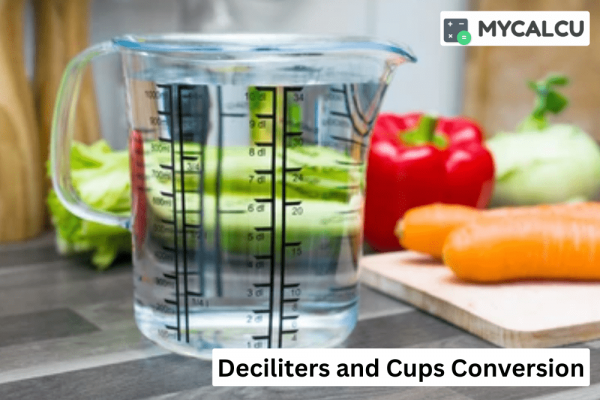 Measuring ingredients using deciliters and cups