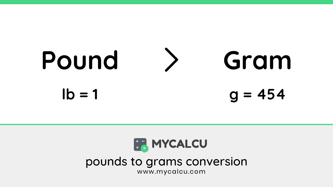 pounds to grams